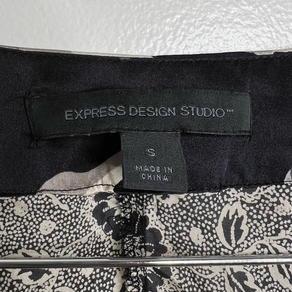 Express 100% Silk Tunic Mini Dress Kimono Sleeves Floral Size Small - Picture 3 of 10